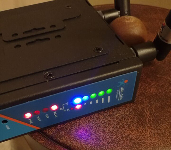 USR-G806在美國拉斯維加斯進行實測 USR-G806在美國拉斯維加斯進行實測