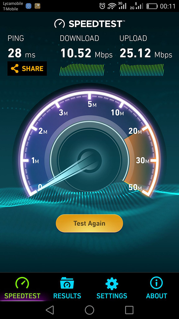 USR-G806美國版在T-mobile網絡下測試結果 USR-G806美國版在T-mobile網絡下測試結果