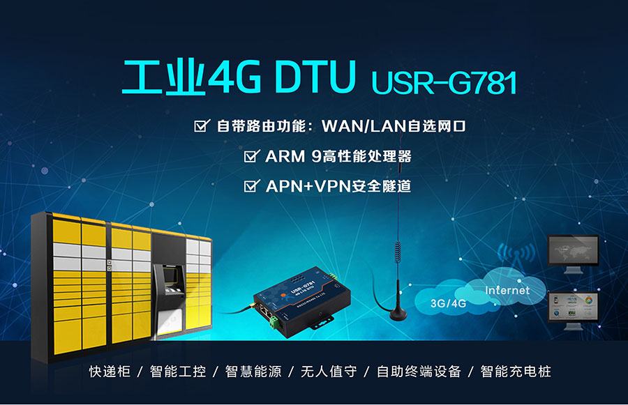 4G DTU_ 路由器_RS232/485串口_4G網絡數據雙向透明傳輸