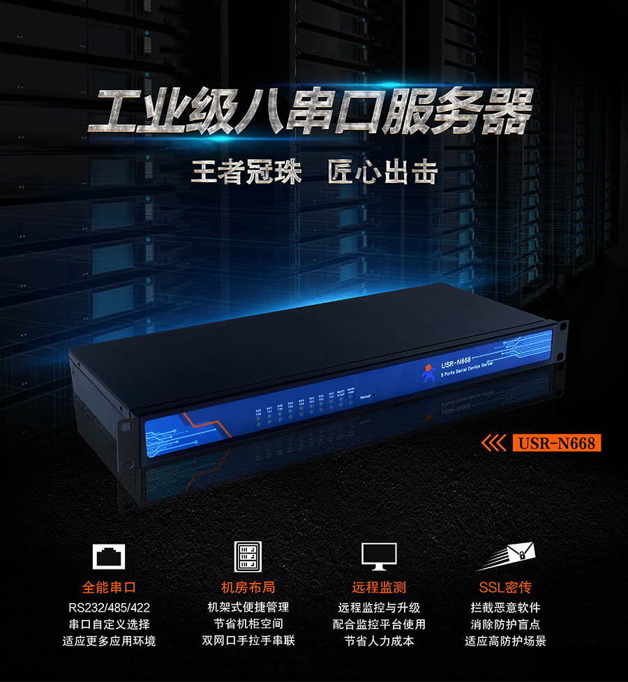 I(y)˴ڷ_CʽRS232/485/422D̫W(wng)(lin)W(wng)O