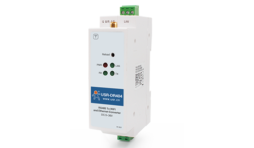 USR-DR404——導軌式Wi-Fi串口服務器