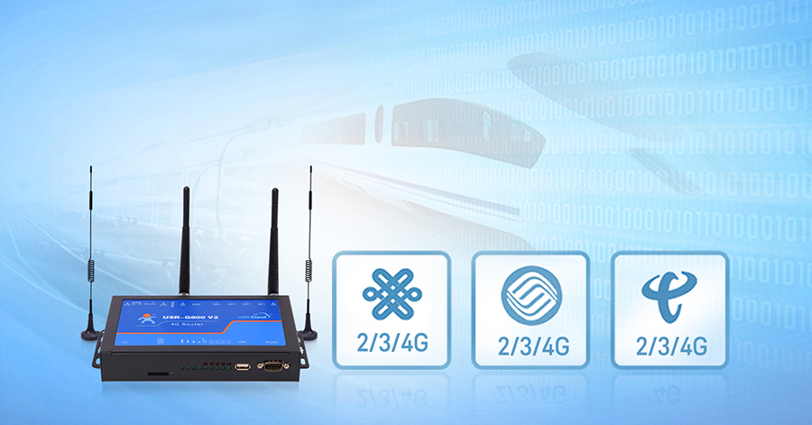 四口工業路由器的4G速度
